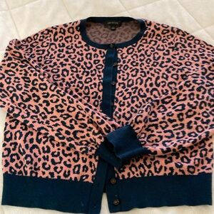 Ann Taylor Animal Print Cardigan